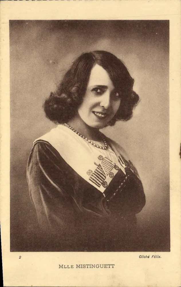 Mlle Mistinguett — retrato — cliché Félix - Frente