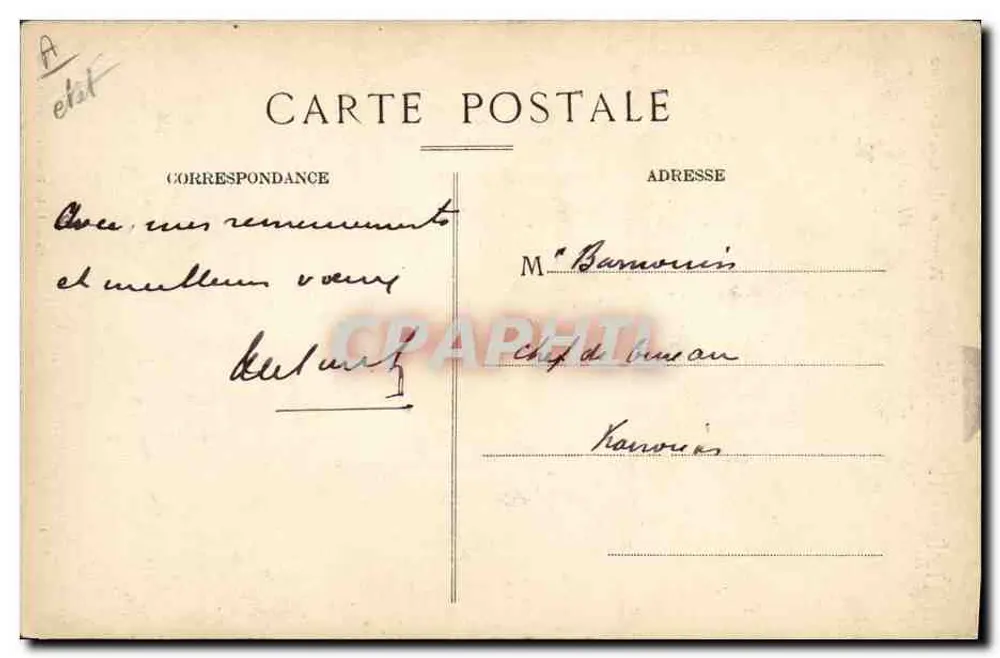 Agence de la Société Générale — Place Carnot, Carcassonne — Photo-Litho Roudière, Carcassonne - Rückseite