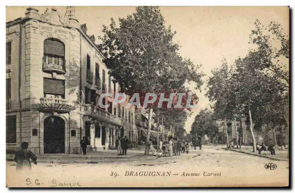Draguignan — Avenue Carnot — Société Générale - Vorderseite