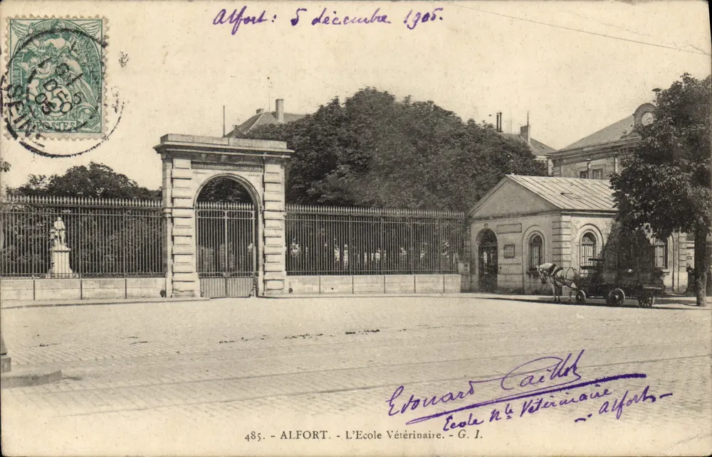 Alfort - L'École Vétérinaire — éditeur G. I. n° 485 - Frente