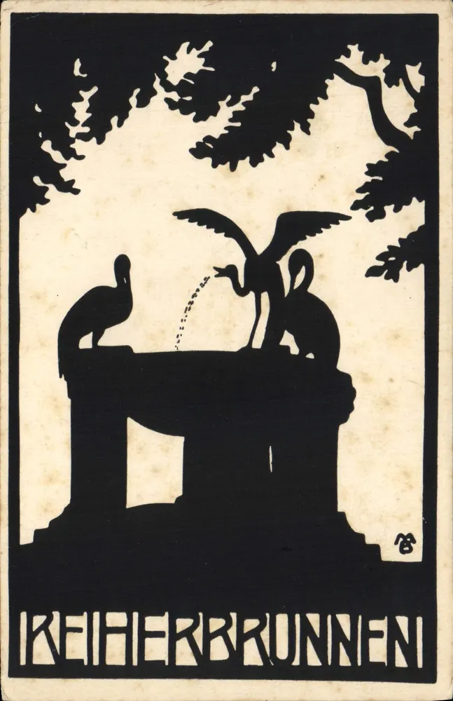 Keiherbrunnen — Baden-Baden — Kunstverlag Franz Walter, München - Vorderseite
