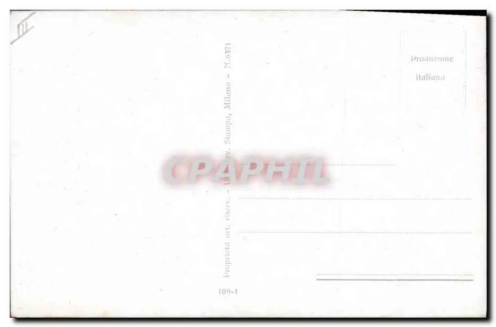 Liebespaar am Balkon — romantische Szene — Stampa, Milano, N. 6371 - Rückseite