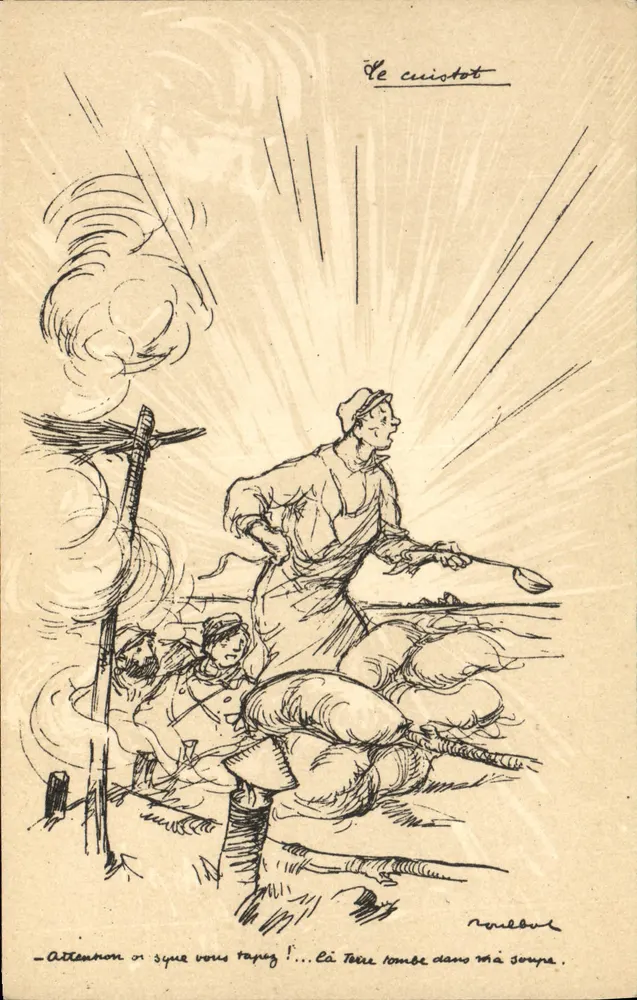 Der Koch — Kriegsszene — Verlag Poulbot, Nr. 10 - Vorderseite
