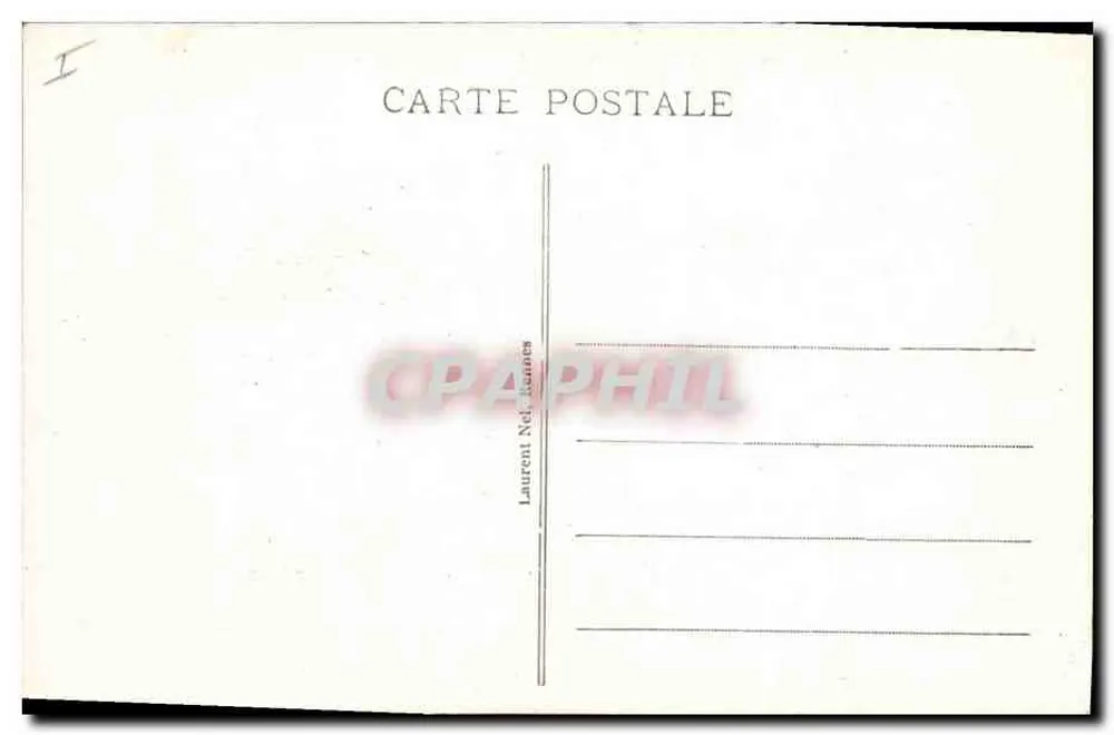 Carnac - Os Alinhamentos do Petit Ménech — editor Laurent Nel, Rennes, n° 3035 - Verso