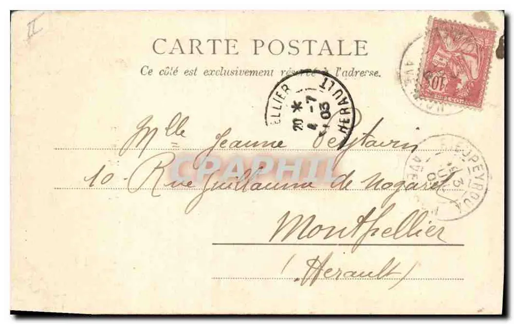 Menhir Kercadiou — monument megáltico — Paris, n° 2127 - Verso