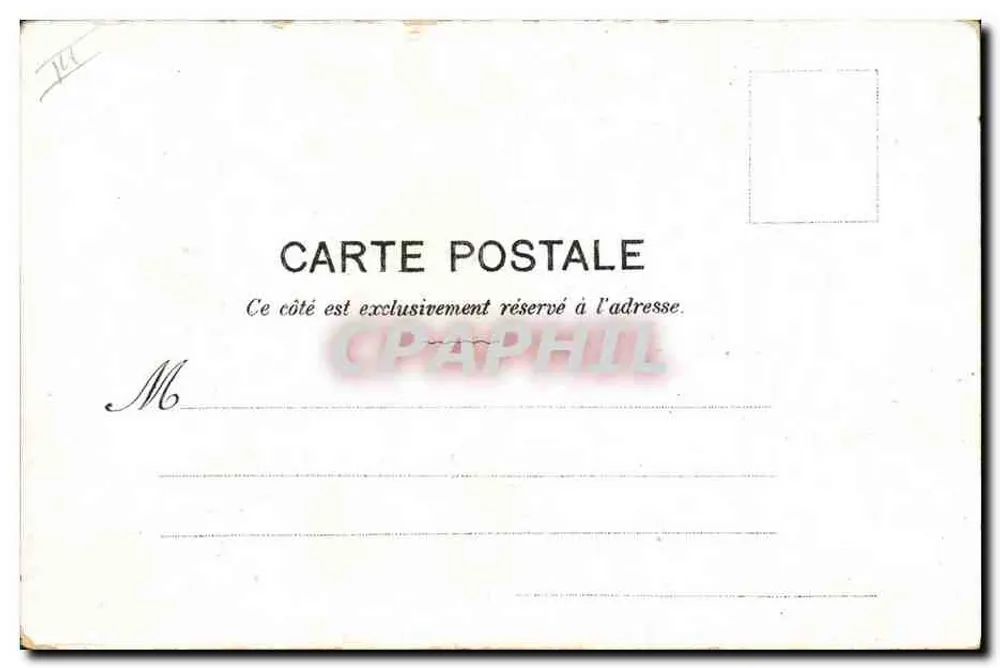 Motivos de Punição — Caricatura de um caporal de guarda — Editor Champagne & Cie, Épernay - Verso
