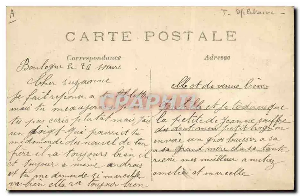 Kavallerie, die Position einnimmt — 1914 — C. A. M. Paris - Rückseite