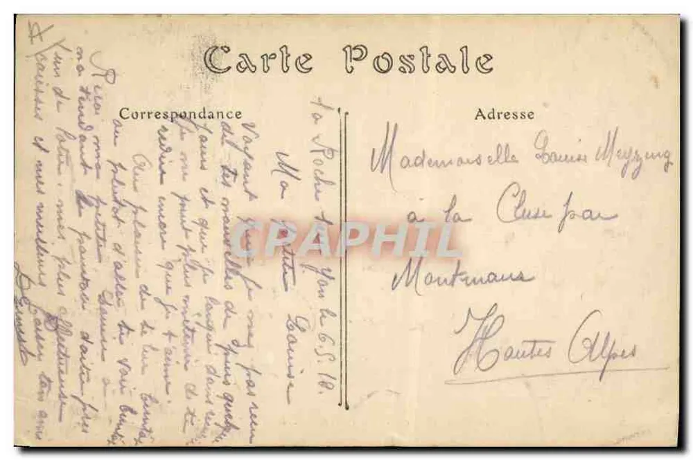 Antike Ansichtskarte Französische Armee in Manövern — Artillerie — Die Pause — E. A., Paris — n° 33042 - Rückseite