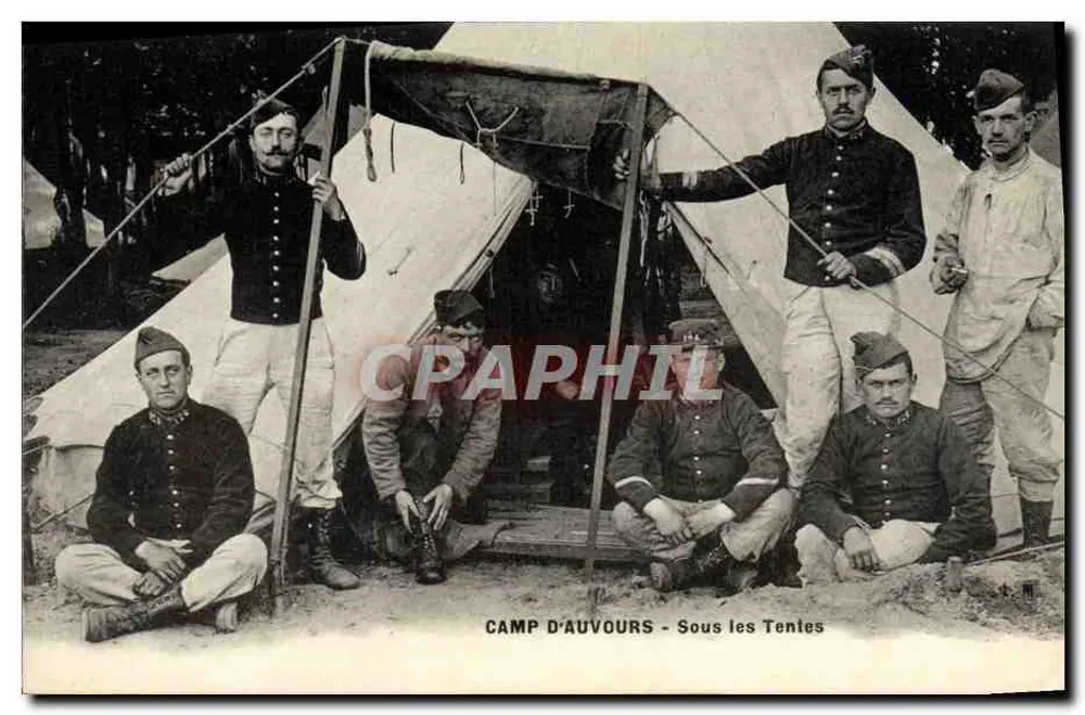 Camp d'Auvours - Unter den Zelten — Verlag S.M. - Vorderseite