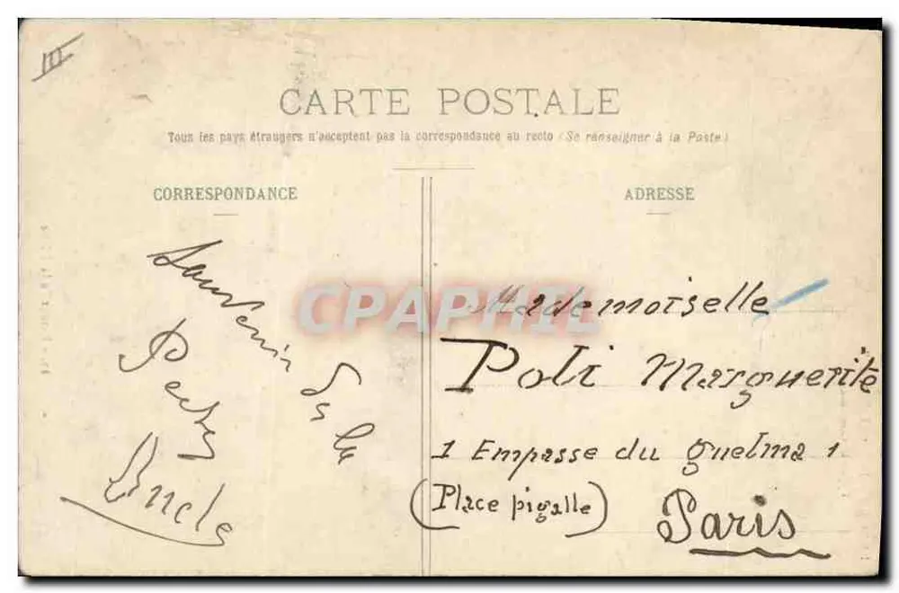 Pescadora normanda — Retorno da pesca — A C.P.A. n°29 - Verso