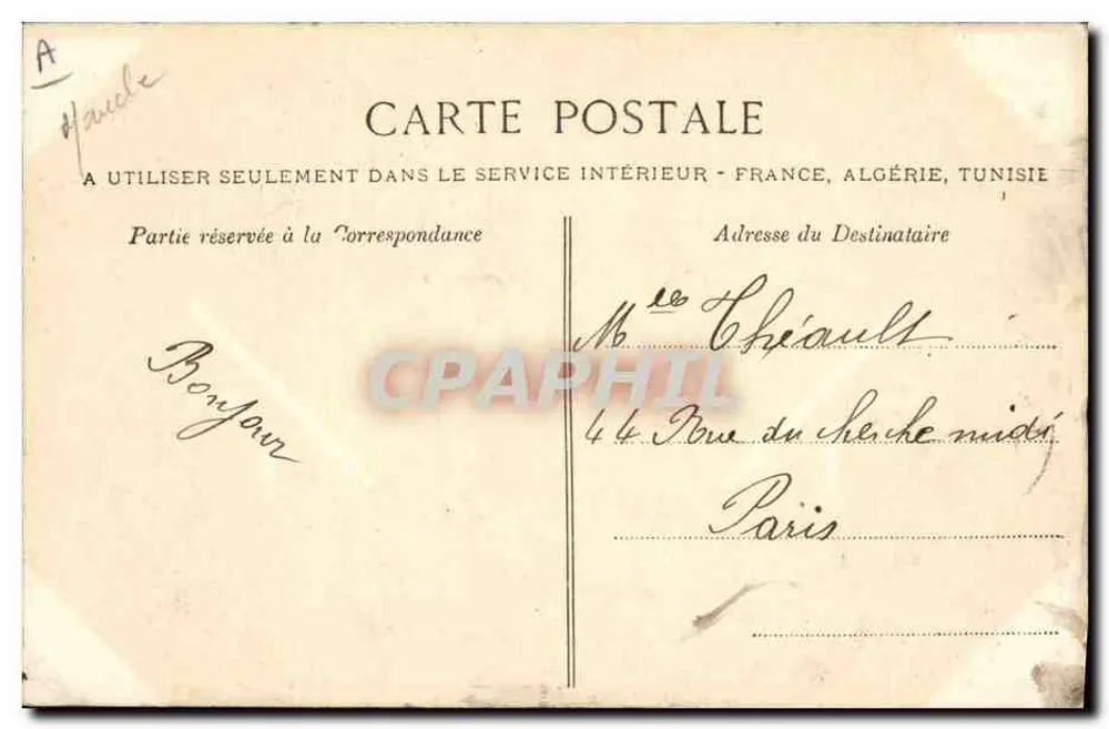 La Granvillaise liebt ihre Klippe — Normandie - 'La C. P. A.' — n°21 - Rückseite