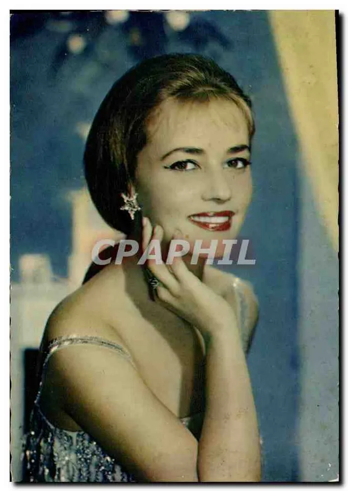 Jeanne Moreau — retrato de busto — editor Sam Levin, n° 137 - Frente