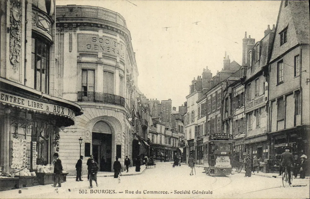 Bourges - Rue du Commerce - Société Générale - Vorderseite