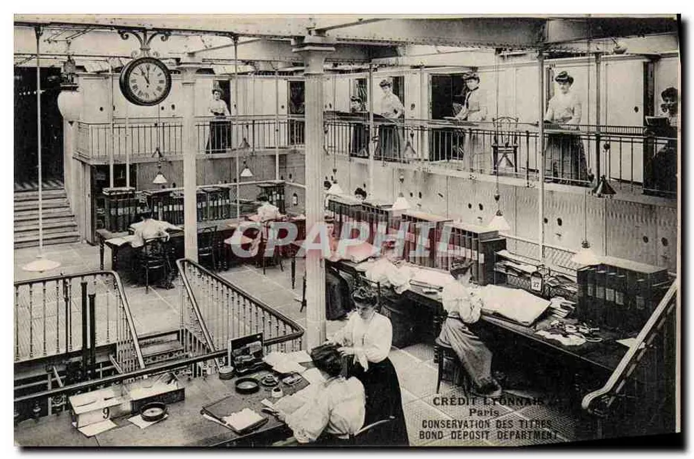 Titelkonservationsamt — Crédit Lyonnais, Paris — Abteilung Sicherheitskasse - Vorderseite