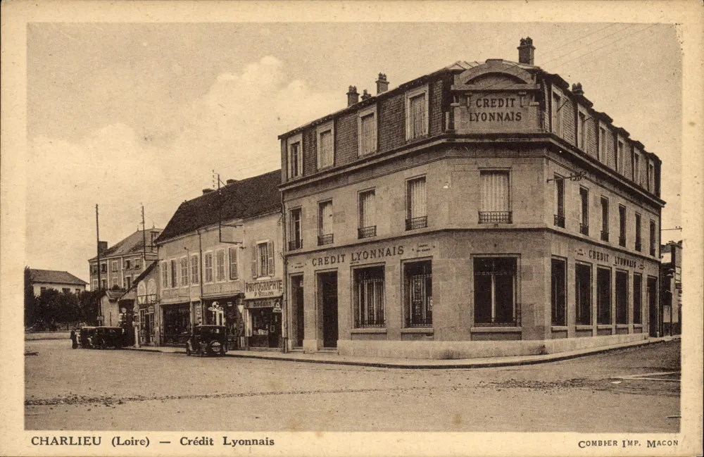 Charlieu (Loire) — Crédit Lyonnais — Combier Imp. Macon - Frente