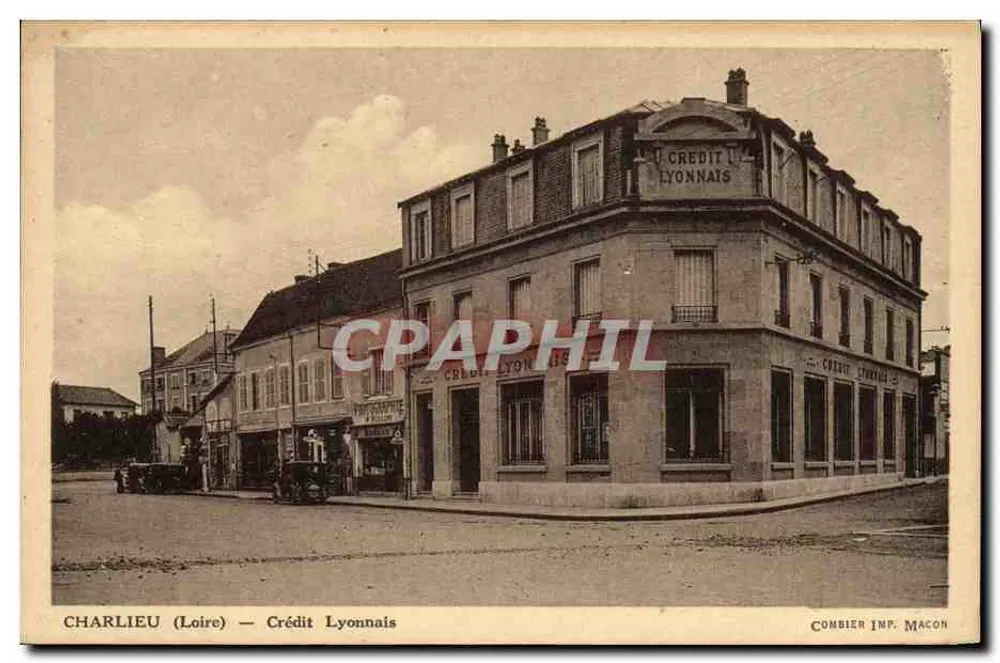 Charlieu (Loire) — Crédit Lyonnais — Combier Imp. Macon - Frente