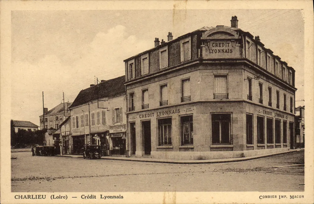Charlieu (Loire) — Crédit Lyonnais — Combier Imp. Macon - Frente