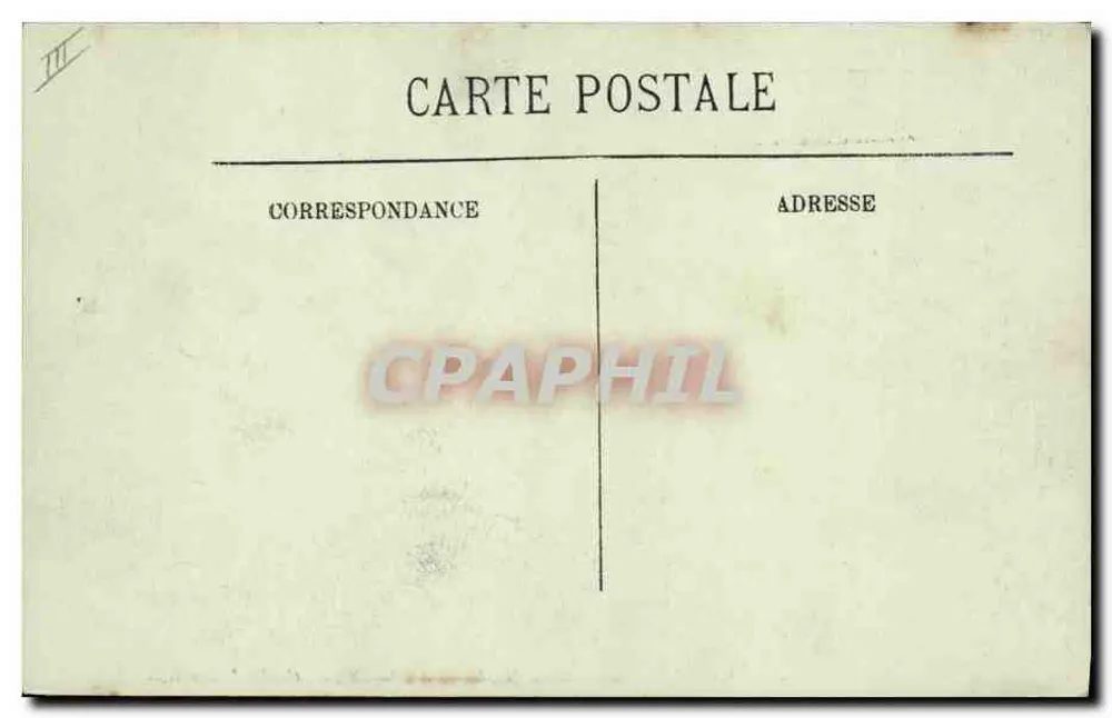 Paris (IIe) — rua movimentada com trêm e cavalos — Crédit Lyonnais — LL. n° 1074 - Verso