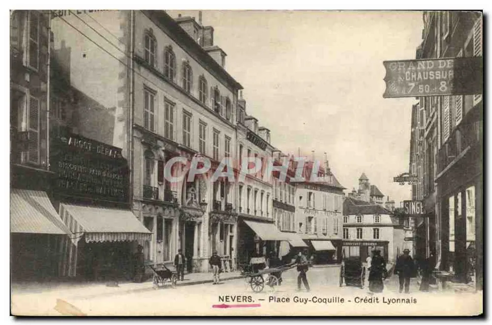 Nevers — Place Guy-Coquille — Crédit Lyonnais - Vorderseite
