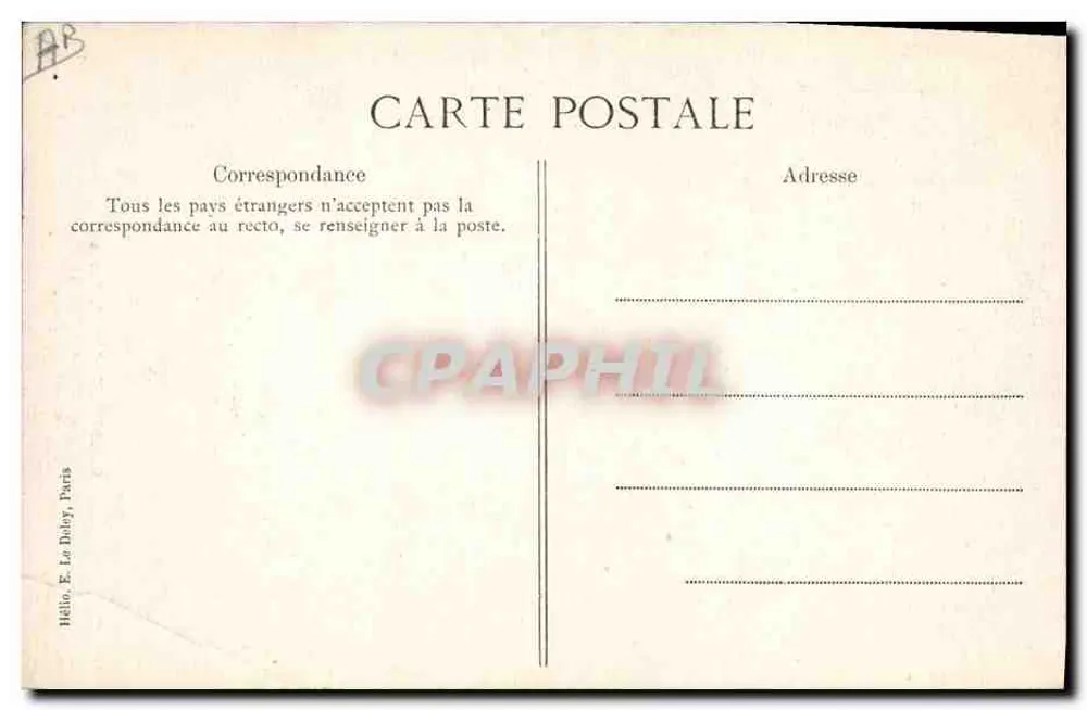 Crédit Lyonnais, Paris — Der Große Treppenaufgang — Verlag E. Le Dobby, Paris - Rückseite