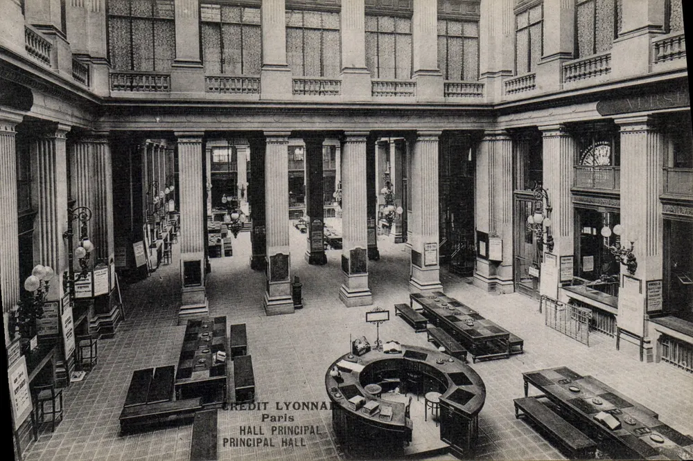Hauptsaal des Crédit Lyonnais — Paris — Verlag E. La Doly, Paris - Vorderseite