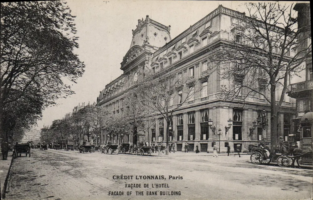 Crédit Lyonnais, Paris — Fassade des Hotels — Verlag Hélin, Paris - Vorderseite