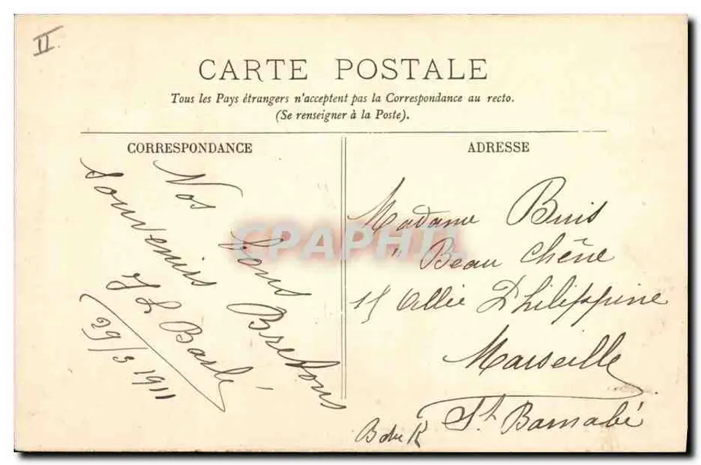 Saint-Nazaire — O Dolmen — LL. — N°29 - Verso