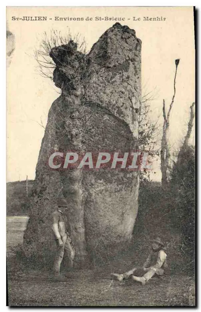 St-JULIEN - Umgebung von St-Brieuc - Der Menhir - Vorderseite