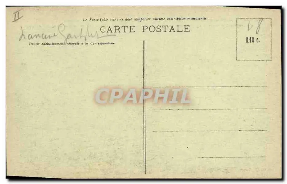 Carnac - Os Alinhamentos do Ménech — lenda mitológica sobre São Cornély — editor não visível - Verso