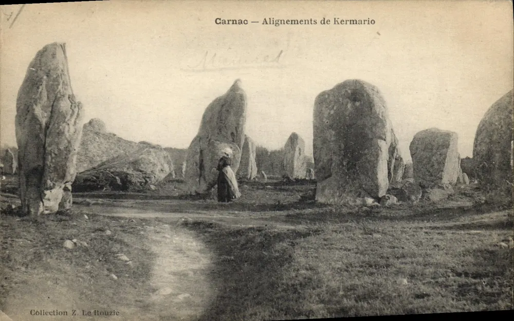 Carnac — Alinhamentos de Kermario — Coleção Z. Le Rouzic - Frente