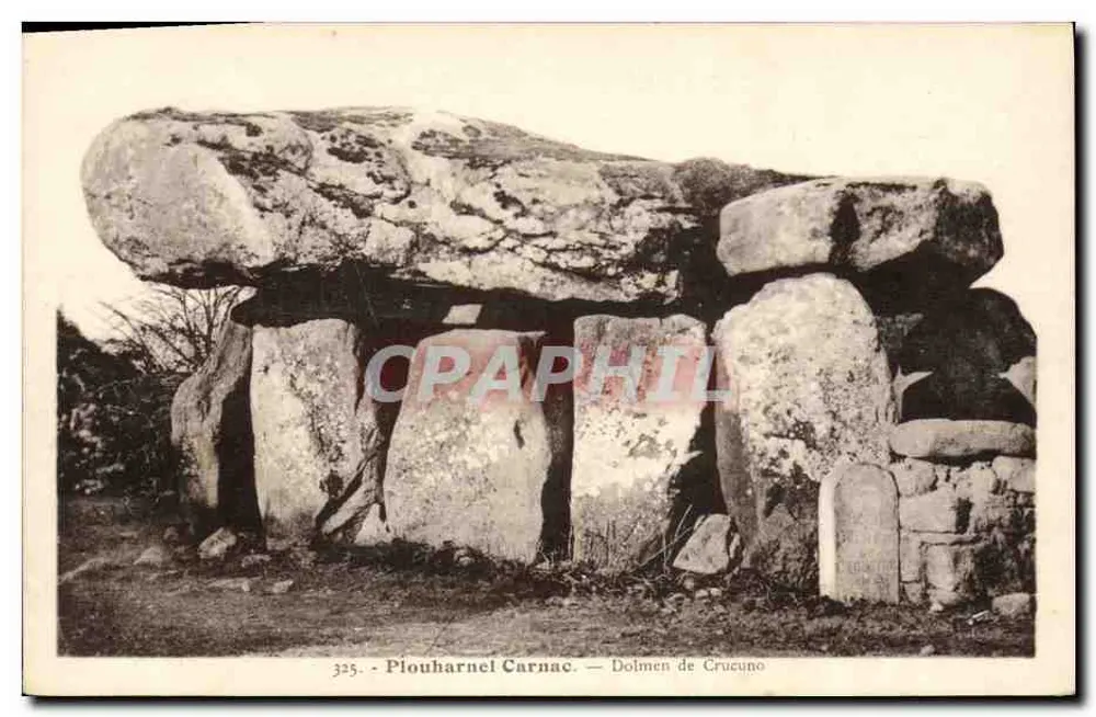 Plouharnel Carnac — Dolmen de Crucuno — Verlag Laurent-N°325 - Vorderseite