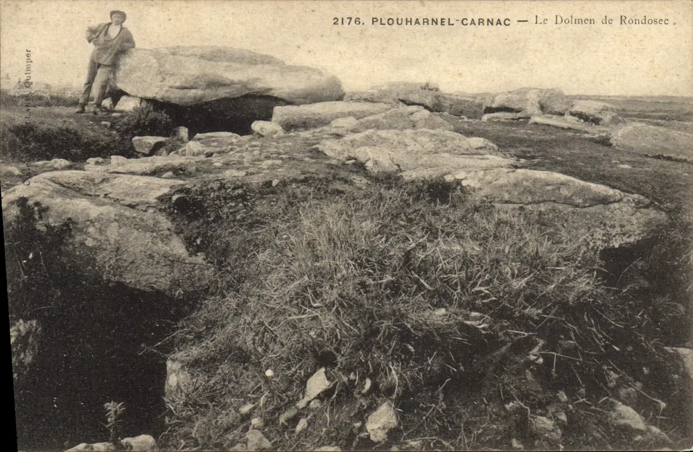 Plouharnel-Carnac — Der Dolmen von Rondosec — Quimper, Nr. 2176 - Vorderseite