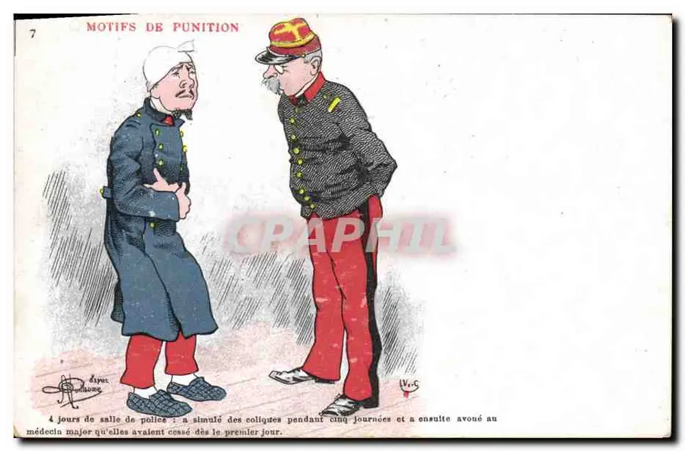 Motivos de Punição — Série 7 — Editor V. C. (V. C. / V. C. S.) - Frente
