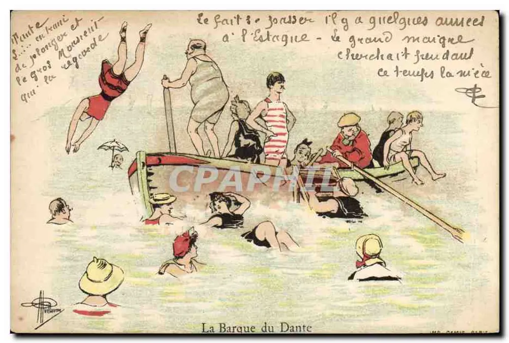 Das Boot des Dante — Baden am See — Verlag: M. Gémin, Paris - Vorderseite