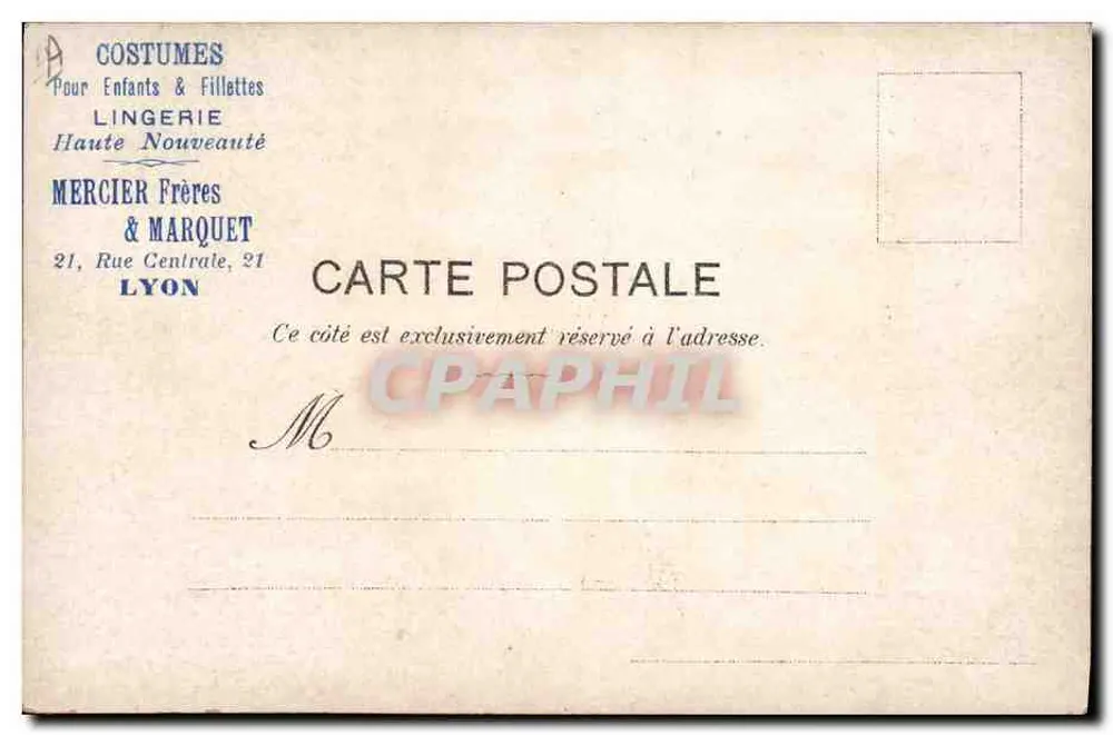 Discurso do Coronel — caricatura militar — Mercier & Marquet, Lyon - Verso