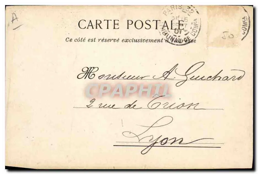 Soldados em campanha — caricatura militar — IMP. CAMIS PARIS n°50 - Verso