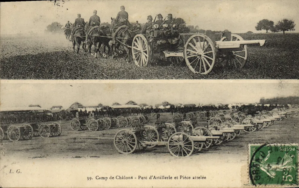 Lager von Châlons - Artilleriepark und gezogene Artillerie - L. G. Nr. 39 - Vorderseite
