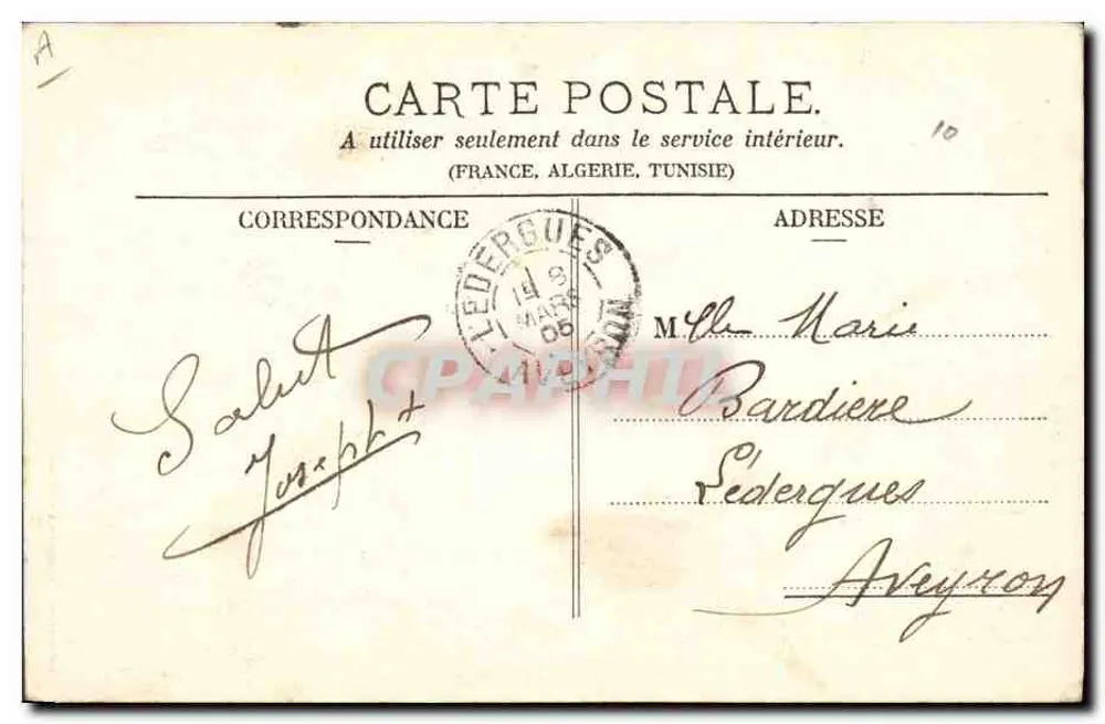 Soldado segurando uma carta — cena teatral — SIMI-BROMURE A. BREGER FRÈRES (DEPOSITADO) n°5 - Verso
