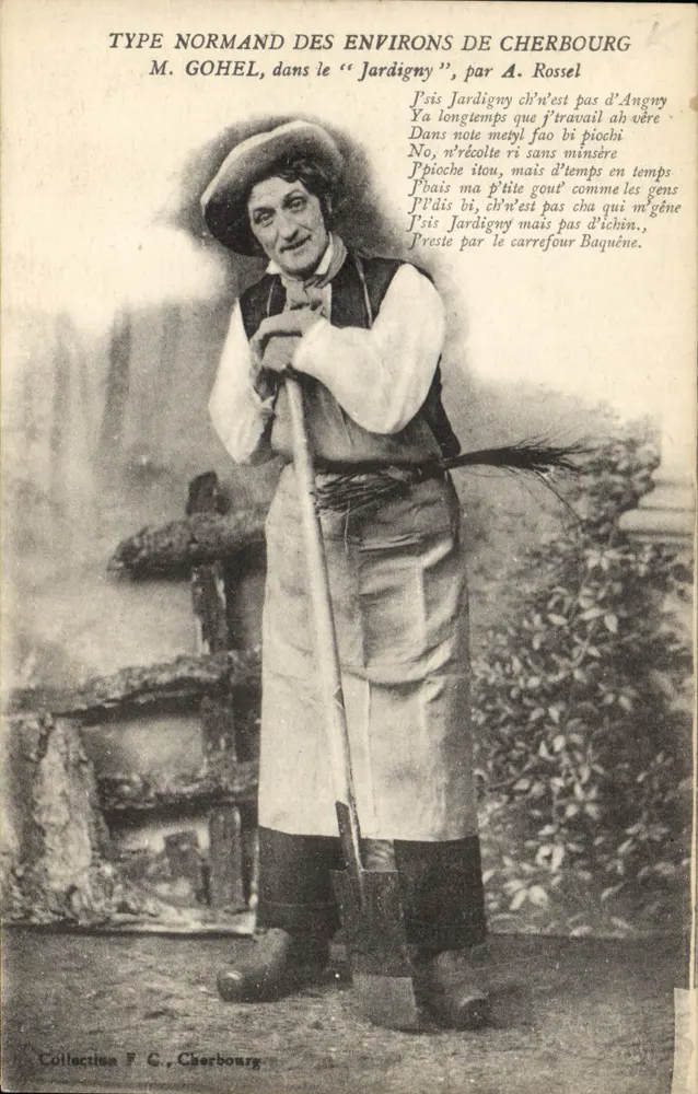 Normannischer Typ in der Nähe von Cherbourg — M. Gohel im "Jardigny", von A. Rossel - Vorderseite
