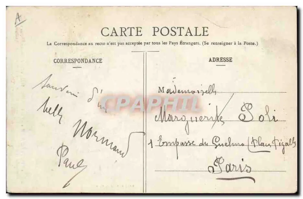 Stara pocztówka Coiffes d'hier - Valognes — La C.P.A. Paris, n°24 - Rewers