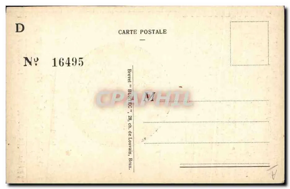 De Mysterieuze Foto — Geweldige Innovatie! — Officieel patent nr. 377350, uitgever Patent 'BURBEC', Brussel - Achterkant
