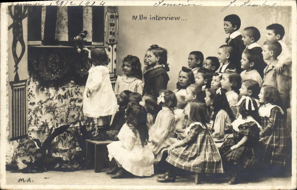 Sesja szkolna — Wywiad — J. Louvot, wydawca, nr IV - Awers