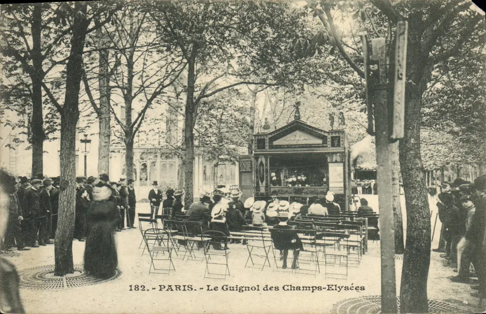 Le Guignol der Champs-Élysées — Paris — n° 182 - Vorderseite