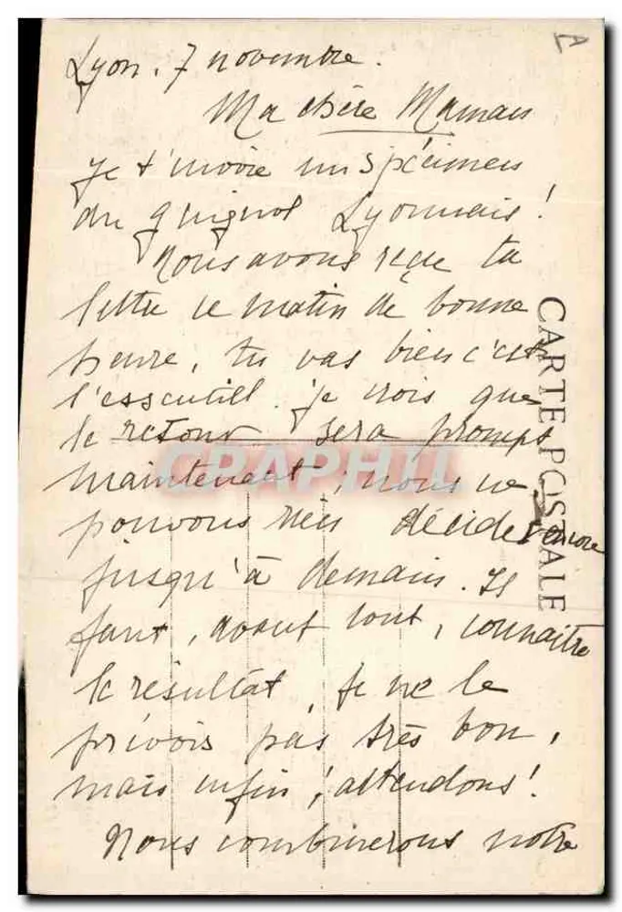 A Guerra 9 — Meu Velho Chignol — Farges Édit. Lyon - Verso