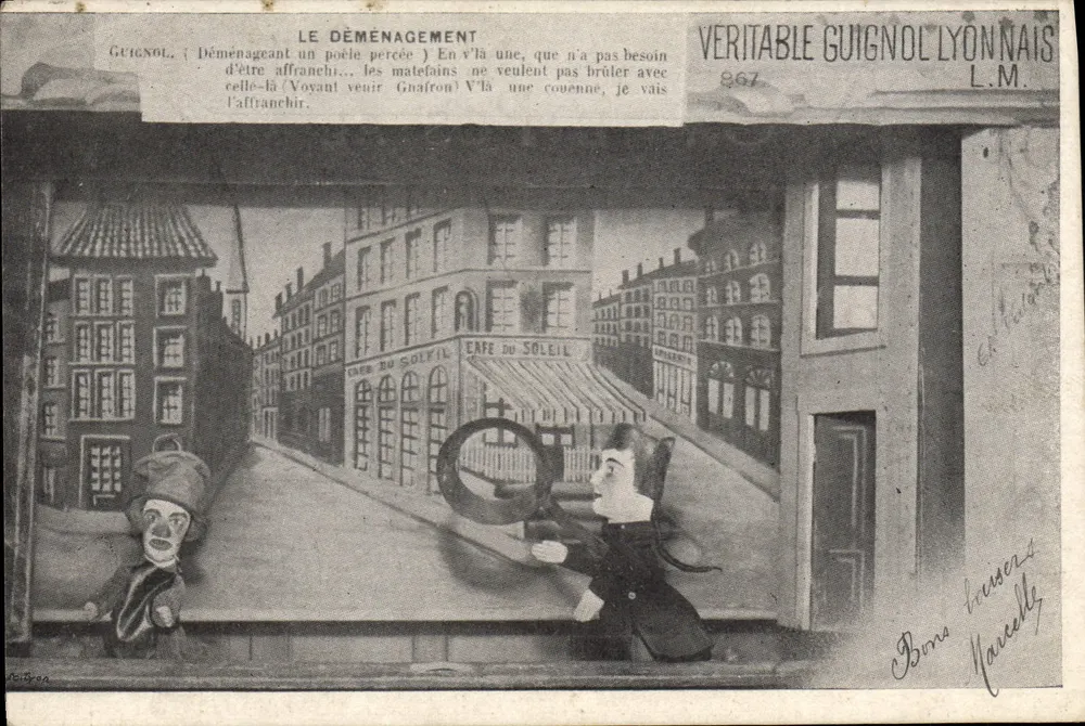 O Deslocamento — Guignol de Lyon — L.M. n°867 - Frente