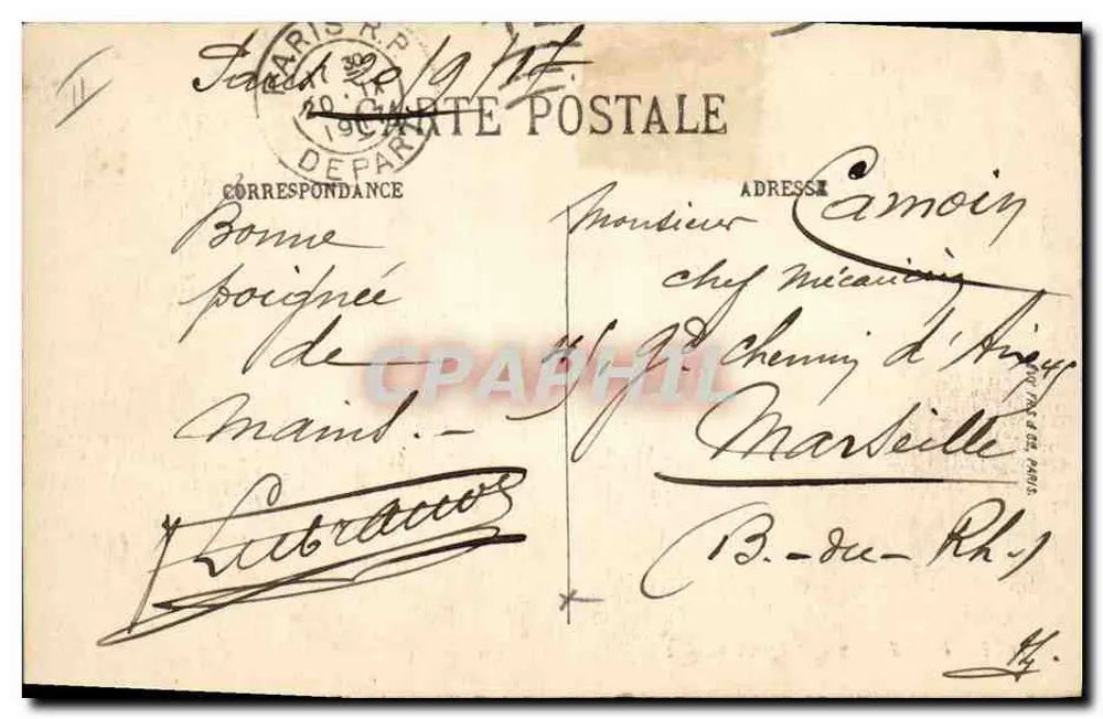 Parijs — Crédit Lyonnais — LL. — n° 1074 - Achterkant