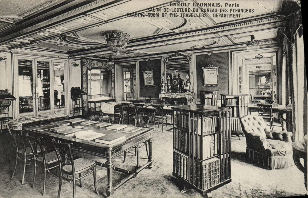Lesesaal des Bureau des Étrangers — Crédit Lyonnais, Paris - Vorderseite