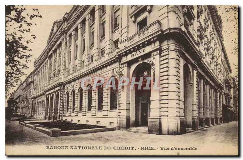 Banque Nationale de Crédit — Vista general — Niza - Anverso