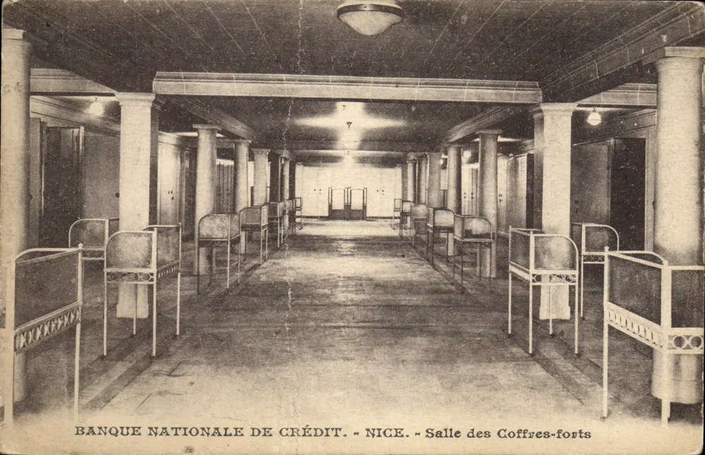 Schatzschrankraum — Banque Nationale de Crédit — Nice - Vorderseite