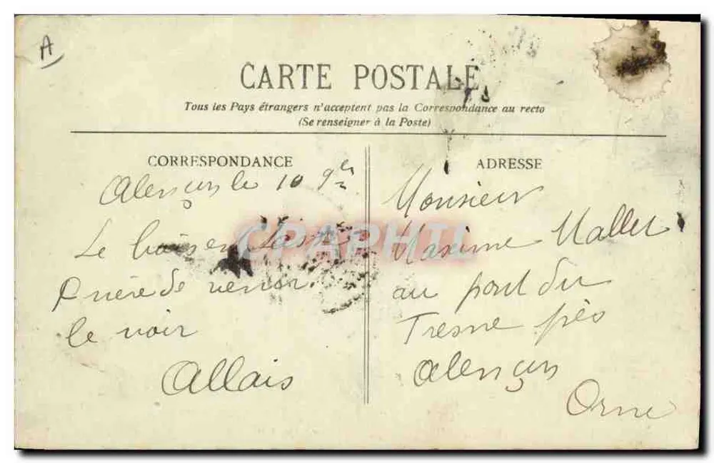 Sitz der « L'ÉPARGNE MUTUELLE » — Avenue de l'Opéra, Paris — Verlag Gorce, Paris - Rückseite